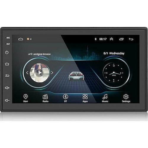 2DIN - Universal 7' ιντσών οθόνη αυτοκινήτου - Android GPS WIFI USB Bluetooth MirrorLink 4x60W Universal