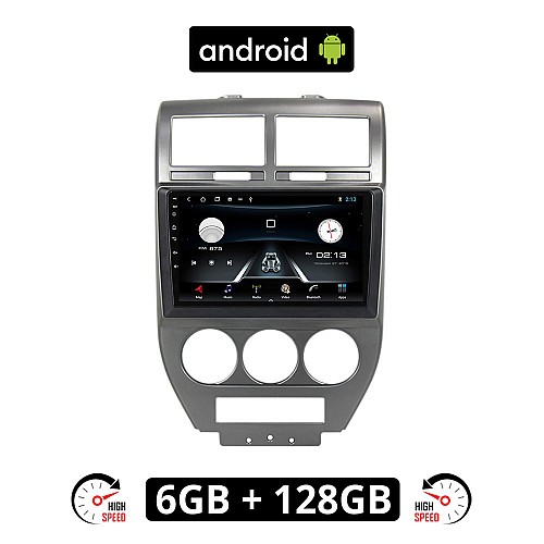 JEEP COMPASS 2009-2016 Android οθόνη αυτοκίνητου 6GB με GPS WI-FI (ηχοσύστημα αφής 10" ιντσών OEM Youtube Playstore MP3 USB Radio Bluetooth Mirrorlink 4x60W εργοστασιακού τύπου)