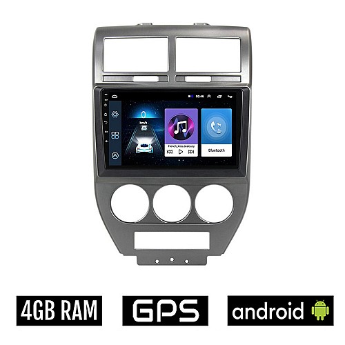 JEEP PATRIOT (2006 - 2016) Android οθόνη αυτοκίνητου 4GB με GPS WI-FI (ηχοσύστημα αφής 10" ιντσών OEM Youtube Playstore MP3 USB Radio Bluetooth Mirrorlink 4x60W εργοστασιακού τύπου)