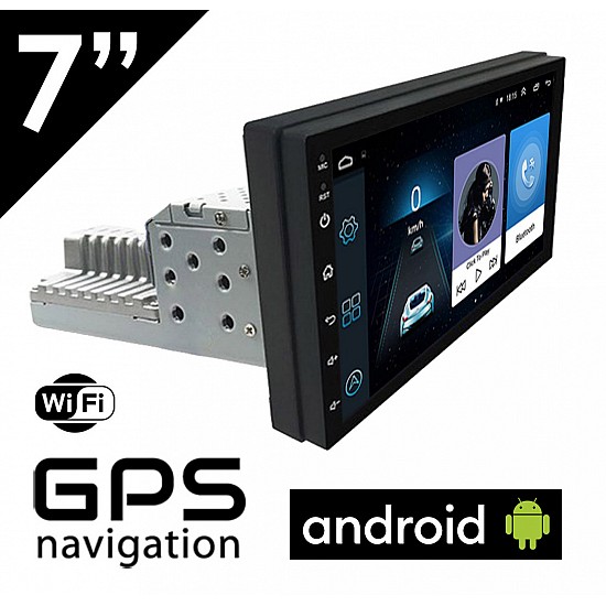 CAMERA + 1DIN Android οθόνη αυτοκινήτου 7" ιντσών με GPS (ηχοσύστημα WI-FI, Youtube, USB, 1DIN, MP3, MP5, Bluetooth, Mirrorlink, Universal, 4x60W, AUX, GPS) 4923