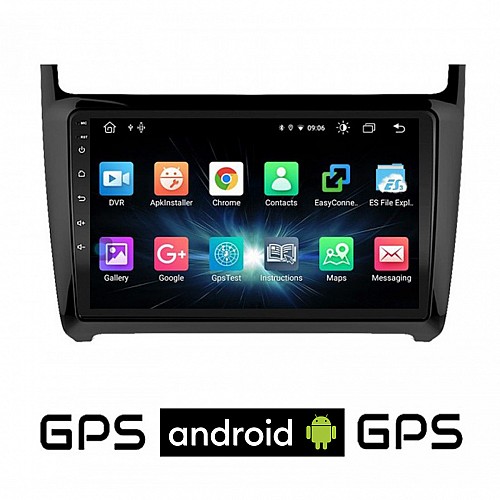 CAMERA + Volkswagen POLO (2014 - 2017) VW Android οθόνη αυτοκίνητου με GPS WI-FI (ηχοσύστημα αφής 9" ιντσών Volkswagen OEM Youtube Playstore MP3 USB Radio Bluetooth Mirrorlink εργοστασιακή, 4x60W, AUX) 4993