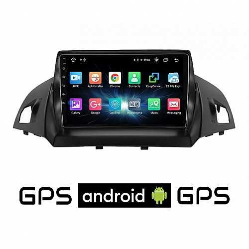 CAMERA + FORD KUGA (μετά το 2013) Android οθόνη αυτοκίνητου με GPS WI-FI (ηχοσύστημα αφής 9" ιντσών OEM Youtube Playstore MP3 USB Radio Bluetooth Mirrorlink εργοστασιακή, 4x60W, AUX)