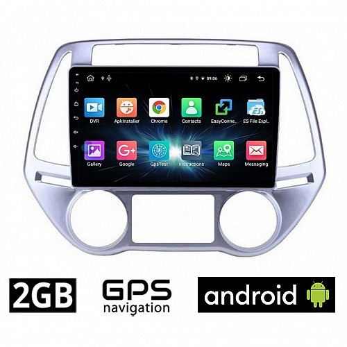CAMERA + HYUNDAI i20 (2008 - 2013) *με αυτόματο κλιματισμό Android οθόνη αυτοκίνητου 2GB με GPS WI-FI (ηχοσύστημα αφής 9" ιντσών OEM Youtube Playstore MP3 USB Radio Bluetooth Mirrorlink εργοστασιακή, 4x60W, AUX) 5104