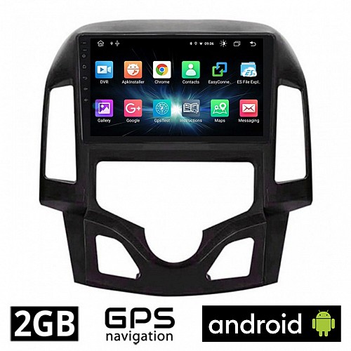 CAMERA + HYUNDAI i30 (2007 - 2012) Android οθόνη αυτοκίνητου 2GB με GPS WI-FI (ηχοσύστημα αφής 9" ιντσών OEM Youtube Playstore MP3 USB Radio Bluetooth Mirrorlink εργοστασιακή, 4x60W, AUX) 5106