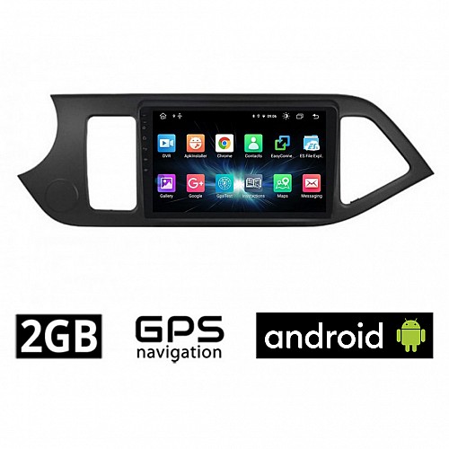 CAMERA + KIA PICANTO (2011 - 2017) Android οθόνη αυτοκίνητου 2GB με GPS WI-FI (ηχοσύστημα αφής 9" ιντσών OEM Youtube Playstore MP3 USB Radio Bluetooth Mirrorlink εργοστασιακή, 4x60W, AUX) 5109