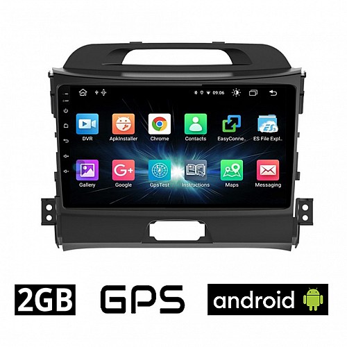 CAMERA + KIA SPORTAGE (2010 - 2015) Android οθόνη αυτοκίνητου 2GB με GPS WI-FI (ηχοσύστημα αφής 9" ιντσών OEM Youtube Playstore MP3 USB Radio Bluetooth Mirrorlink εργοστασιακή, 4x60W, AUX)