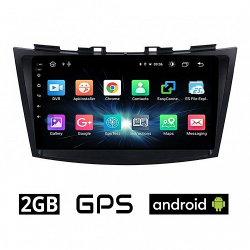 CAMERA + SUZUKI SWIFT (2011 - 2016) Android οθόνη αυτοκίνητου 2GB με GPS WI-FI (ηχοσύστημα αφής 9" ιντσών OEM Youtube Playstore MP3 USB Radio Bluetooth Mirrorlink εργοστασιακή, 4x60W, AUX)  5151