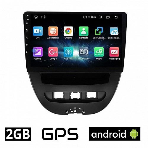 CAMERA + TOYOTA AYGO (2005 - 2014) Android οθόνη αυτοκίνητου 2GB με GPS WI-FI (ηχοσύστημα αφής 10" ιντσών OEM Youtube Playstore MP3 USB Radio Bluetooth Mirrorlink εργοστασιακή, AUX, 4x60W) 5154
