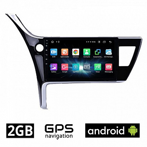 CAMERA + TOYOTA COROLLA (2017 - 2019) Android οθόνη αυτοκίνητου 2GB με GPS WI-FI (ηχοσύστημα αφής 10" ιντσών OEM Youtube Playstore MP3 USB Radio Bluetooth Mirrorlink εργοστασιακή 4x60W Navi)
