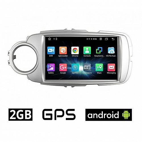 CAMERA + TOYOTA YARIS (2011 - 2020) Android οθόνη αυτοκίνητου 2GB με GPS WI-FI (ηχοσύστημα αφής 9" ιντσών OEM Youtube Playstore MP3 USB Radio Bluetooth Mirrorlink εργοστασιακή, 4 x 60W, AUX)  5167
