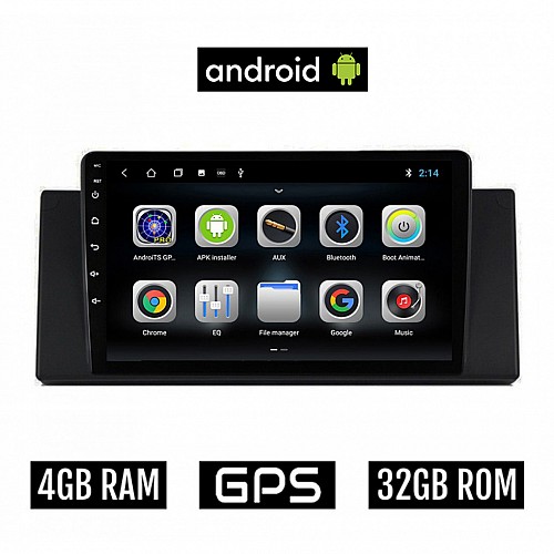 CAMERA + BMW E53 (1999 - 2006) Android οθόνη αυτοκίνητου 4GB με GPS WI-FI (ηχοσύστημα αφής 9" ιντσών OEM Youtube Playstore MP3 USB Radio Bluetooth Mirrorlink Χ5 (Ε53) εργοστασιακή, 4x60W, AUX) 5190