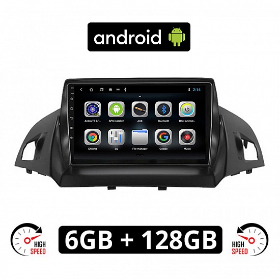 CAMERA + FORD KUGA (μετά το 2013) Android οθόνη αυτοκίνητου 6GB με GPS WI-FI (ηχοσύστημα αφής 9" ιντσών OEM Youtube Playstore MP3 USB Radio Bluetooth Mirrorlink εργοστασιακή, 4x60W, AUX) 5203