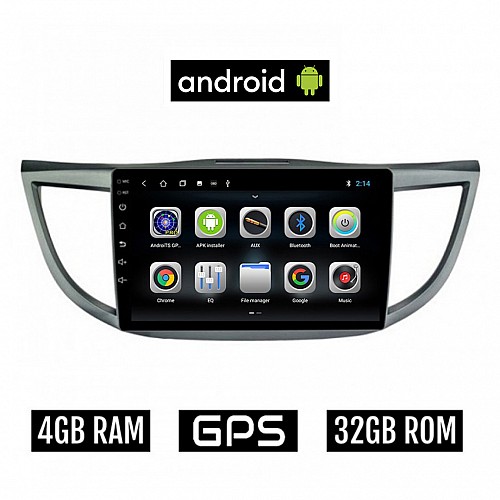 CAMERA + HONDA CR-V (2013 - 2017) Android οθόνη αυτοκίνητου 4GB με GPS WI-FI (ηχοσύστημα αφής 10" ιντσών OEM Youtube Playstore MP3 USB Radio Bluetooth Mirrorlink εργοστασιακή, 4x60W, AUX) 5214