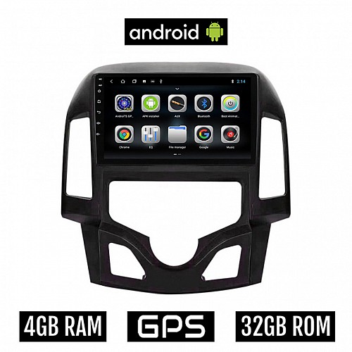 CAMERA + HYUNDAI i30 (2007 - 2012) Android οθόνη αυτοκίνητου 4GB με GPS WI-FI (ηχοσύστημα αφής 9" ιντσών OEM Youtube Playstore MP3 USB Radio Bluetooth Mirrorlink εργοστασιακή, 4x60W, AUX) 5226