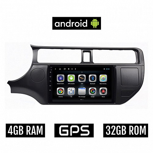 CAMERA + KIA RIO (2012 - 2015) Android οθόνη αυτοκίνητου 4GB με GPS WI-FI (ηχοσύστημα αφής 9" ιντσών OEM Youtube Playstore MP3 USB Radio Bluetooth Mirrorlink εργοστασιακή, 4x60W, AUX)