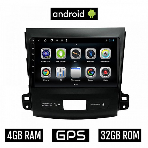 CAMERA + MITSUBISHI OUTLANDER (2006 - 2012) Android οθόνη αυτοκίνητου 4GB με GPS WI-FI (ηχοσύστημα αφής 9" ιντσών OEM Youtube Playstore MP3 USB Radio Bluetooth Mirrorlink εργοστασιακή, 4x60W, AUX) 5268