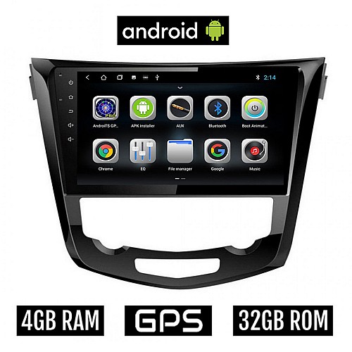 CAMERA + NISSAN X-TRAIL (μετά το 2014) Android οθόνη αυτοκίνητου 4GB με GPS WI-FI (ηχοσύστημα αφής 10" ιντσών OEM Youtube Playstore MP3 USB Radio Bluetooth Mirrorlink εργοστασιακή, 4x60W, AUX) 5280