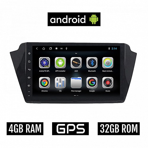 CAMERA + SKODA FABIA (μετά το 2015) Android οθόνη αυτοκίνητου 4GB με GPS WI-FI (ηχοσύστημα αφής 9" ιντσών OEM Youtube Playstore MP3 USB Radio Bluetooth Mirrorlink εργοστασιακή 4x60W Navi)