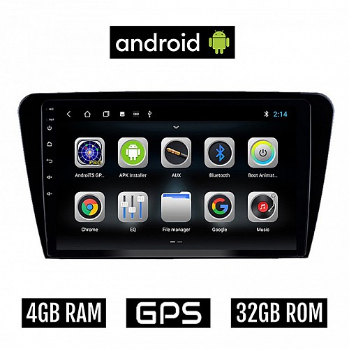 CAMERA + SKODA OCTAVIA 7 (2013 - 2020) Android οθόνη αυτοκίνητου 4GB με GPS WI-FI (ηχοσύστημα αφής 10" ιντσών OEM Youtube Playstore MP3 USB Radio Bluetooth Mirrorlink εργοστασιακή, 4x60W, AUX) 5296