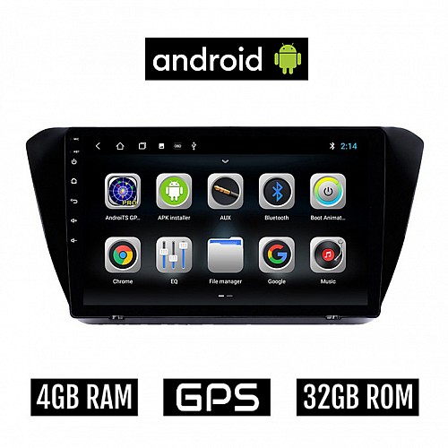 CAMERA + SKODA SUPERB μετά το 2015 Android οθόνη αυτοκίνητου 4GB με GPS WI-FI (ηχοσύστημα αφής 10" ιντσών OEM Youtube Playstore MP3 USB Radio Bluetooth Mirrorlink εργοστασιακή 4x60W Navi)