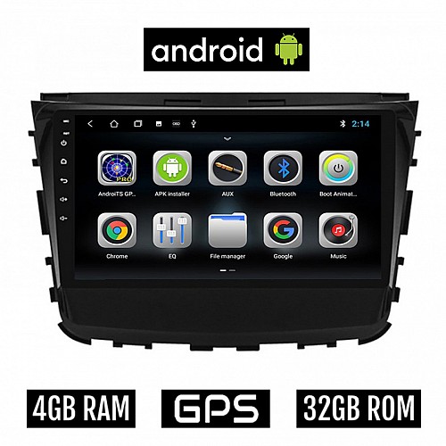 CAMERA + SSANGYONG REXTON (μετά το 2017) Android οθόνη αυτοκίνητου 4GB με GPS WI-FI (ηχοσύστημα αφής 10" ιντσών OEM Youtube Playstore MP3 Apple CarPlay Auto USB Radio Bluetooth Mirrorlink REXTON εργοστασιακή 4x60W)