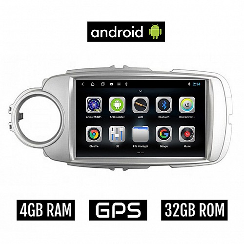 CAMERA + TOYOTA YARIS (2011 - 2020) Android οθόνη αυτοκίνητου 4GB με GPS WI-FI (ηχοσύστημα αφής 9" ιντσών OEM Youtube Playstore MP3 USB Radio Bluetooth Mirrorlink εργοστασιακή, 4 x 60W, AUX) 5348