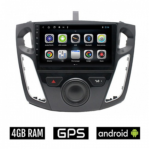 CAMERA + FORD FOCUS 2011 - 2015 Android οθόνη αυτοκίνητου 4GB με GPS WI-FI (ηχοσύστημα αφής 9" ιντσών OEM Youtube Playstore MP3 USB Radio Bluetooth Mirrorlink εργοστασιακή, 4x60W, AUX) 5388
