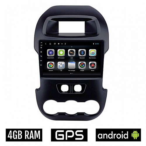 CAMERA + FORD RANGER 2011-2015 Android οθόνη αυτοκίνητου 4GB με GPS WI-FI (ηχοσύστημα αφής 9" ιντσών OEM Youtube Playstore MP3 USB Radio Bluetooth Mirrorlink εργοστασιακή, 4x60W, AUX)