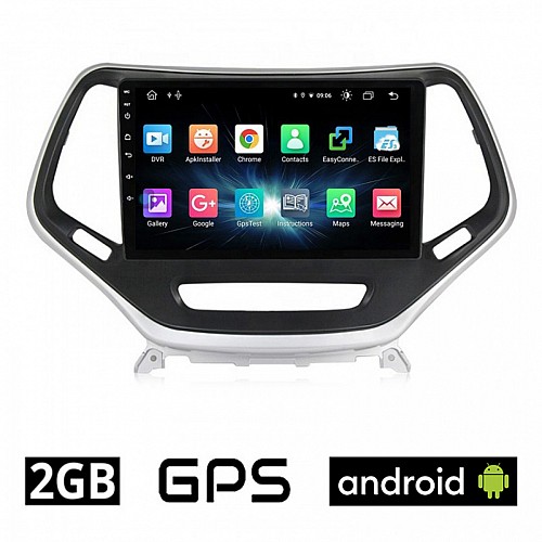 CAMERA + JEEP CHEROKEE  μετά το 2014 Android οθόνη αυτοκίνητου 2GB με GPS WI-FI (ηχοσύστημα αφής 10" ιντσών OEM Youtube Playstore MP3 USB Radio Bluetooth Mirrorlink εργοστασιακή, 4x60W, AUX)