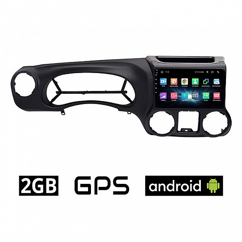 CAMERA + JEEP WRANGLER 2011-2016 Android οθόνη αυτοκίνητου 2GB με GPS WI-FI (ηχοσύστημα αφής 10" ιντσών OEM Youtube Playstore MP3 USB Radio Bluetooth Mirrorlink εργοστασιακή, 4x60W, AUX)