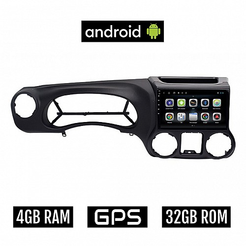 CAMERA + JEEP WRANGLER 2011-2016 Android οθόνη αυτοκίνητου 4GB με GPS WI-FI (ηχοσύστημα αφής 10" ιντσών OEM Youtube Playstore MP3 USB Radio Bluetooth Mirrorlink εργοστασιακή, 4x60W, AUX)