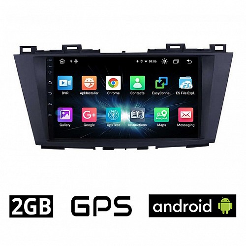 CAMERA + MAZDA 5 (μετά το 2011) Android οθόνη αυτοκίνητου 2GB με GPS WI-FI (ηχοσύστημα αφής 9" ιντσών OEM Youtube Playstore MP3 USB Radio Bluetooth Mirrorlink εργοστασιακή, 4x60W, AUX)