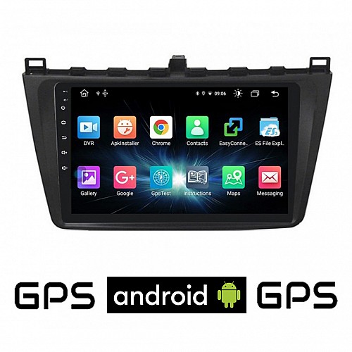 CAMERA + MAZDA 6 (μετά το 2008) Android οθόνη αυτοκίνητου με GPS WI-FI (ηχοσύστημα αφής 9" ιντσών OEM Youtube Playstore MP3 USB Radio Bluetooth Mirrorlink εργοστασιακή, 4x60W, AUX) 5486