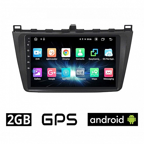 CAMERA + MAZDA 6 (μετά το 2008) Android οθόνη αυτοκίνητου 2GB με GPS WI-FI (ηχοσύστημα αφής 9" ιντσών OEM Youtube Playstore MP3 USB Radio Bluetooth Mirrorlink εργοστασιακή, 4x60W, AUX) 5487
