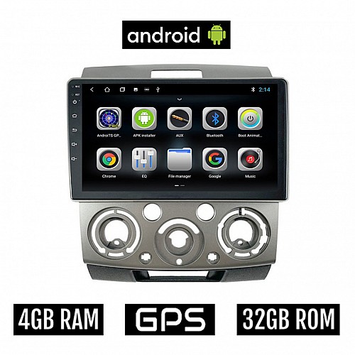 CAMERA + MAZDA BT-50 (2006-2011) Android οθόνη αυτοκίνητου 4GB με GPS WI-FI (ηχοσύστημα αφής 9" ιντσών OEM Youtube Playstore MP3 USB Radio Bluetooth Mirrorlink εργοστασιακή, 4x60W, AUX)