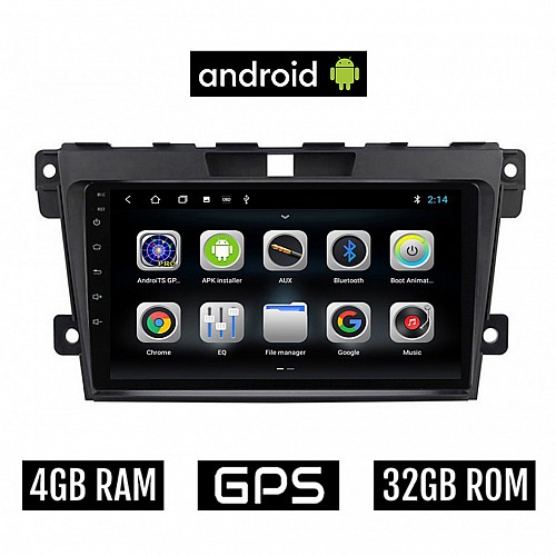 CAMERA + MAZDA CX7 (2006-2012) Android οθόνη αυτοκίνητου 4GB με GPS WI-FI (ηχοσύστημα αφής 9" ιντσών OEM Youtube Playstore MP3 USB Radio Bluetooth Mirrorlink εργοστασιακή, 4x60W, AUX) 5504