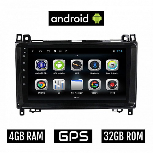 CAMERA + MERCEDES A W169 (2004-2012) Android οθόνη αυτοκίνητου 4GB με GPS WI-FI (ηχοσύστημα αφής 9" ιντσών OEM Youtube Playstore MP3 USB Radio Bluetooth Mirrorlink εργοστασιακή, 4x60W, Benz) 5508