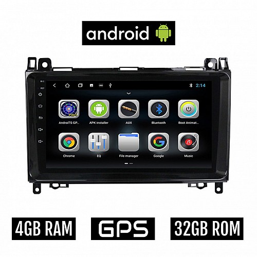 CAMERA + MERCEDES B W245 (2005-2012) Android οθόνη αυτοκίνητου 4GB με GPS WI-FI (ηχοσύστημα αφής 9" ιντσών OEM Youtube Playstore MP3 USB Radio Bluetooth Mirrorlink εργοστασιακή, 4x60W, Benz) 5512