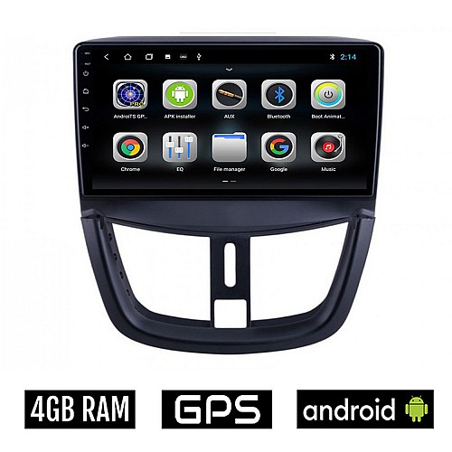 CAMERA + PEUGEOT 207 (μετά το 2007) Android οθόνη αυτοκίνητου 4GB με GPS WI-FI (ηχοσύστημα αφής 9" ιντσών OEM Youtube Playstore MP3 USB Radio Bluetooth Mirrorlink εργοστασιακή, 4x60W, AUX) 5548