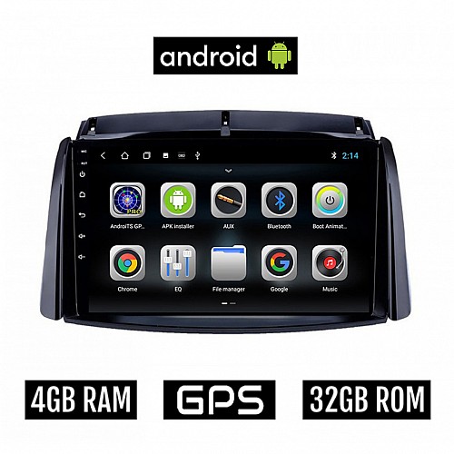 CAMERA + RENAULT KOLEOS (2006-2017) Android οθόνη αυτοκίνητου 4GB με GPS WI-FI (ηχοσύστημα αφής 9" ιντσών OEM Youtube Playstore MP3 USB Radio Bluetooth Mirrorlink εργοστασιακή 4x60W Navi)