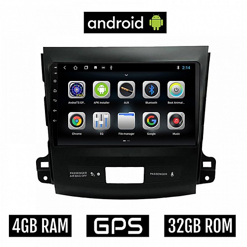 CAMERA + PEUGEOT 4007 (2006-2012) Android οθόνη αυτοκίνητου 4GB με GPS WI-FI (ηχοσύστημα αφής 9" ιντσών OEM Youtube Playstore MP3 USB Radio Bluetooth Mirrorlink εργοστασιακή, 4x60W, AUX)