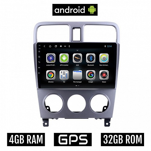 CAMERA + SUBARU FORESTER (2002-2008) Android οθόνη αυτοκίνητου 4GB με GPS WI-FI (ηχοσύστημα αφής 9" ιντσών OEM Youtube Playstore MP3 USB Radio Bluetooth Mirrorlink εργοστασιακή, 4x60W, AUX)