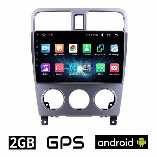 CAMERA + SUBARU IMPREZA (2002-2008) Android οθόνη αυτοκίνητου 2GB με GPS WI-FI (ηχοσύστημα αφής 9" ιντσών OEM Youtube Playstore MP3 USB Radio Bluetooth Mirrorlink εργοστασιακή, 4x60W, AUX) 5611