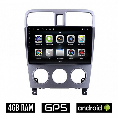 CAMERA + SUBARU IMPREZA (2002-2008) Android οθόνη αυτοκίνητου 4GB με GPS WI-FI (ηχοσύστημα αφής 9" ιντσών OEM Youtube Playstore MP3 USB Radio Bluetooth Mirrorlink εργοστασιακή, 4x60W, AUX) 5612