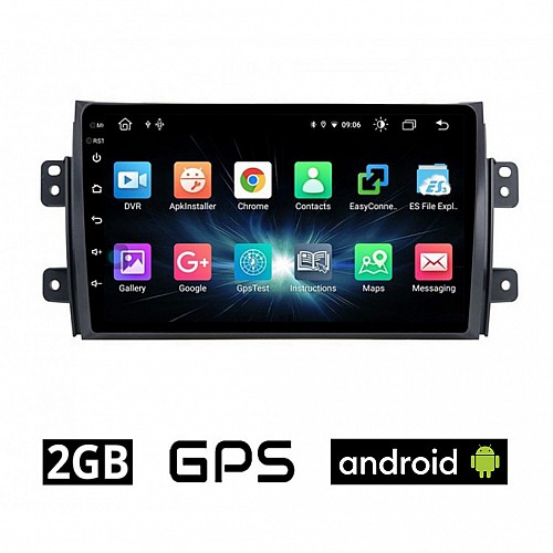 CAMERA + SUZUKI SX4 (2005-2013) Android οθόνη αυτοκίνητου 2GB με GPS WI-FI (ηχοσύστημα αφής 9" ιντσών OEM Youtube Playstore MP3 USB Radio Bluetooth Mirrorlink εργοστασιακή, AUX, 4x60W) 5632