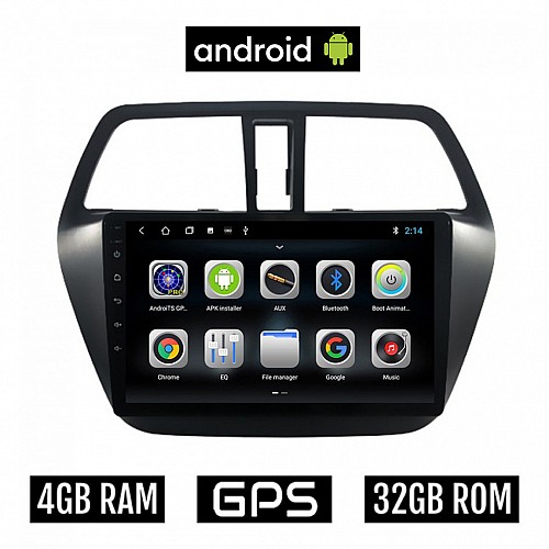 CAMERA + SUZUKI SX4 S-CROSS (μετά το 2014) Android οθόνη αυτοκίνητου 4GB με GPS WI-FI (ηχοσύστημα αφής 9" ιντσών OEM Youtube Playstore MP3 USB Radio Bluetooth Mirrorlink εργοστασιακή, AUX, 4x60W) 5637