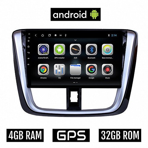 CAMERA + TOYOTA YARIS (2015 - 2020) Android οθόνη αυτοκίνητου 4GB με GPS WI-FI (ηχοσύστημα αφής 9" ιντσών OEM Youtube Playstore MP3 USB Radio Bluetooth Mirrorlink εργοστασιακή, 4 x 60W, AUX) 5667