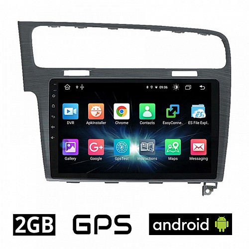 CAMERA + VOLKSWAGEN GOLF 7 (μετά το 2013) VW Android οθόνη αυτοκίνητου 2GB με GPS WI-FI (ηχοσύστημα αφής 10" ιντσών OEM Youtube Playstore MP3 USB Radio Bluetooth Mirrorlink εργοστασιακή, 4 x 60W, AUX, γκρί) 5674