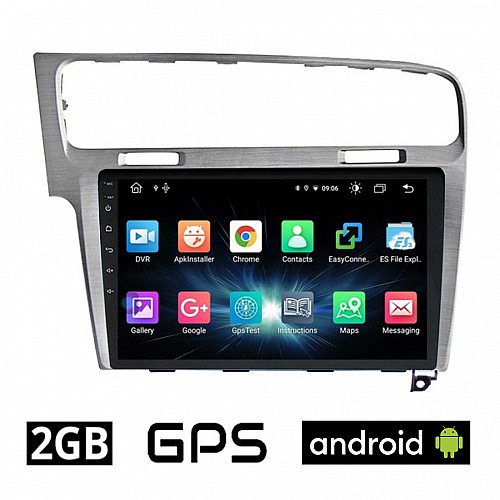 CAMERA + VOLKSWAGEN GOLF 7 (μετά το 2013) VW Android οθόνη αυτοκίνητου 2GB με GPS WI-FI (ηχοσύστημα αφής 10" ιντσών OEM Youtube Playstore MP3 USB Radio Bluetooth Mirrorlink εργοστασιακή, 4 x 60W, AUX, ασημί)  5678