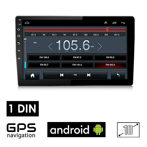 Android (2GB) οθόνη αυτοκινήτου 10" ιντσών με GPS (Playstore WI-FI Youtube USB 1DIN MP3 MP5 Bluetooth Mirrorlink 4x60W) D103